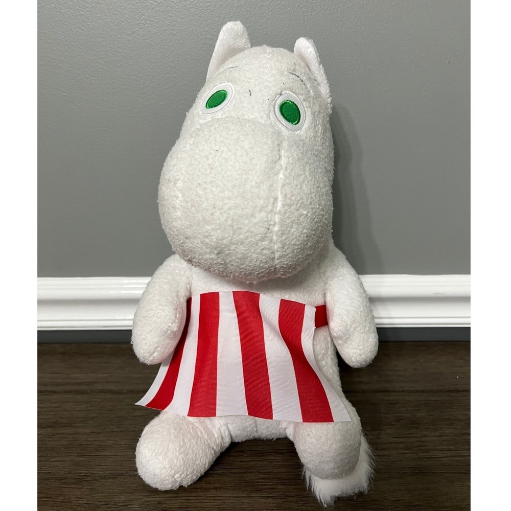 Moomin Mamma Plush GiGO Exclusive Japan Import Red Striped Apron Stuffed Toy 12"